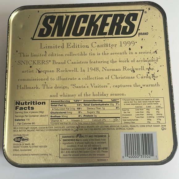 Snickers collectible canister - Picture 2 of 6